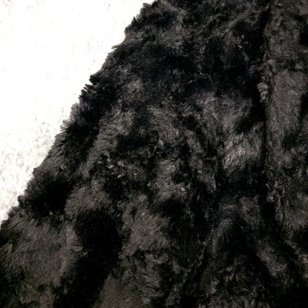 Haani Faux Fur Jacket Womens 2X Black Soft‎ Plush Evening Cropped Coat Bolero - Picture 4 of 10